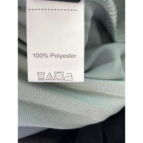 Shein L Pull-On Skirt Pale Sage Green Sheer Black Cover Whimsy Goth Feminine - Picture 7 of 8